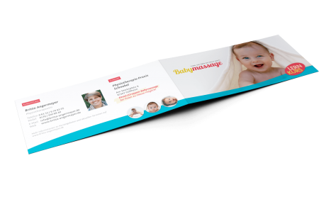 Flyer / Infomaterial Babymassage, Göllheim (Außen)