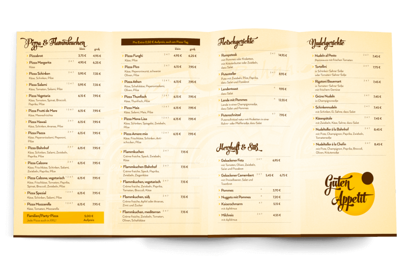 Speisekarten Design   Druck Restaurant | Gastronomiekarten ...