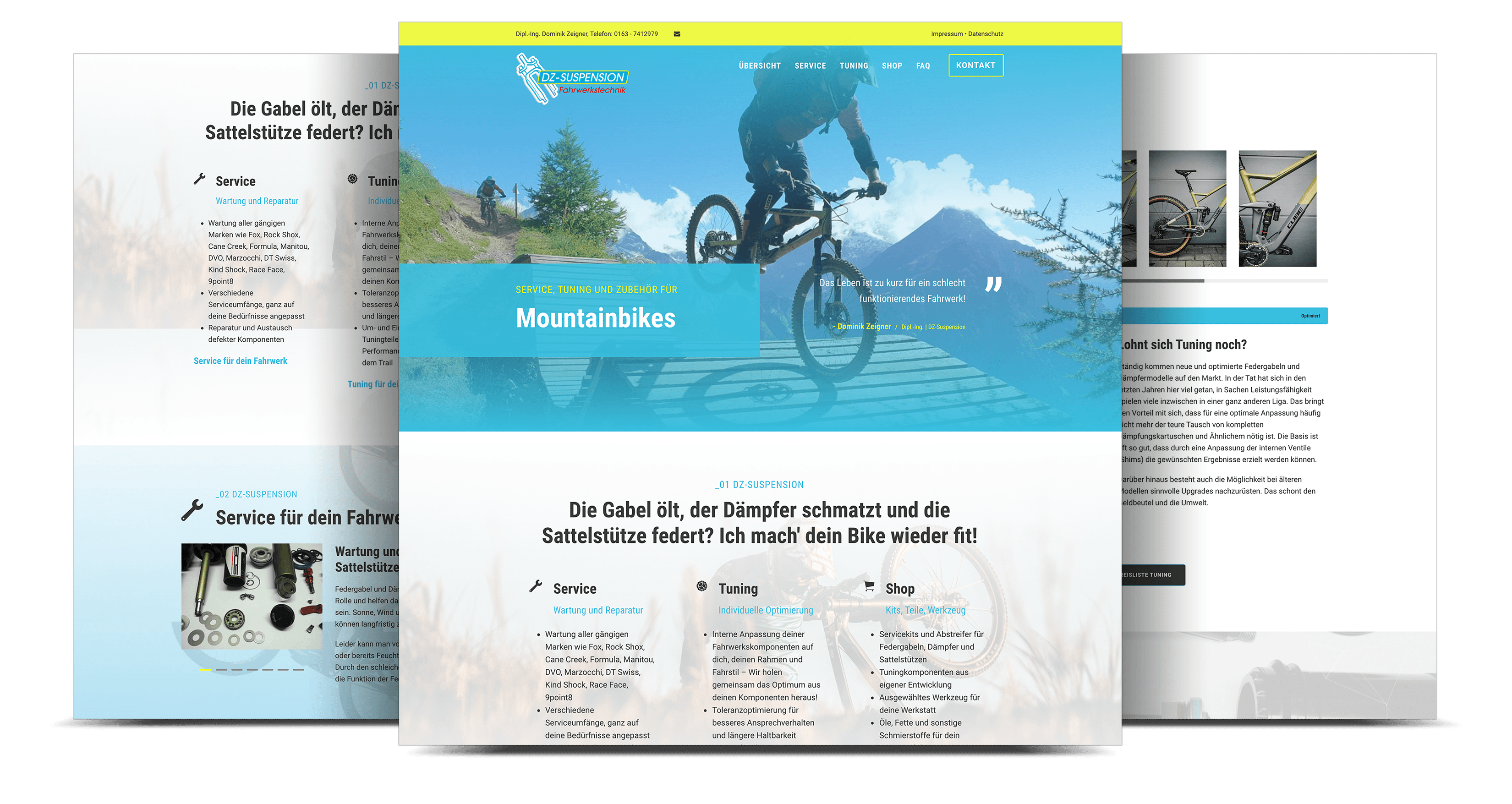 Website Mountainbike Service Otterbach | Webdesigner Kaiserslautern