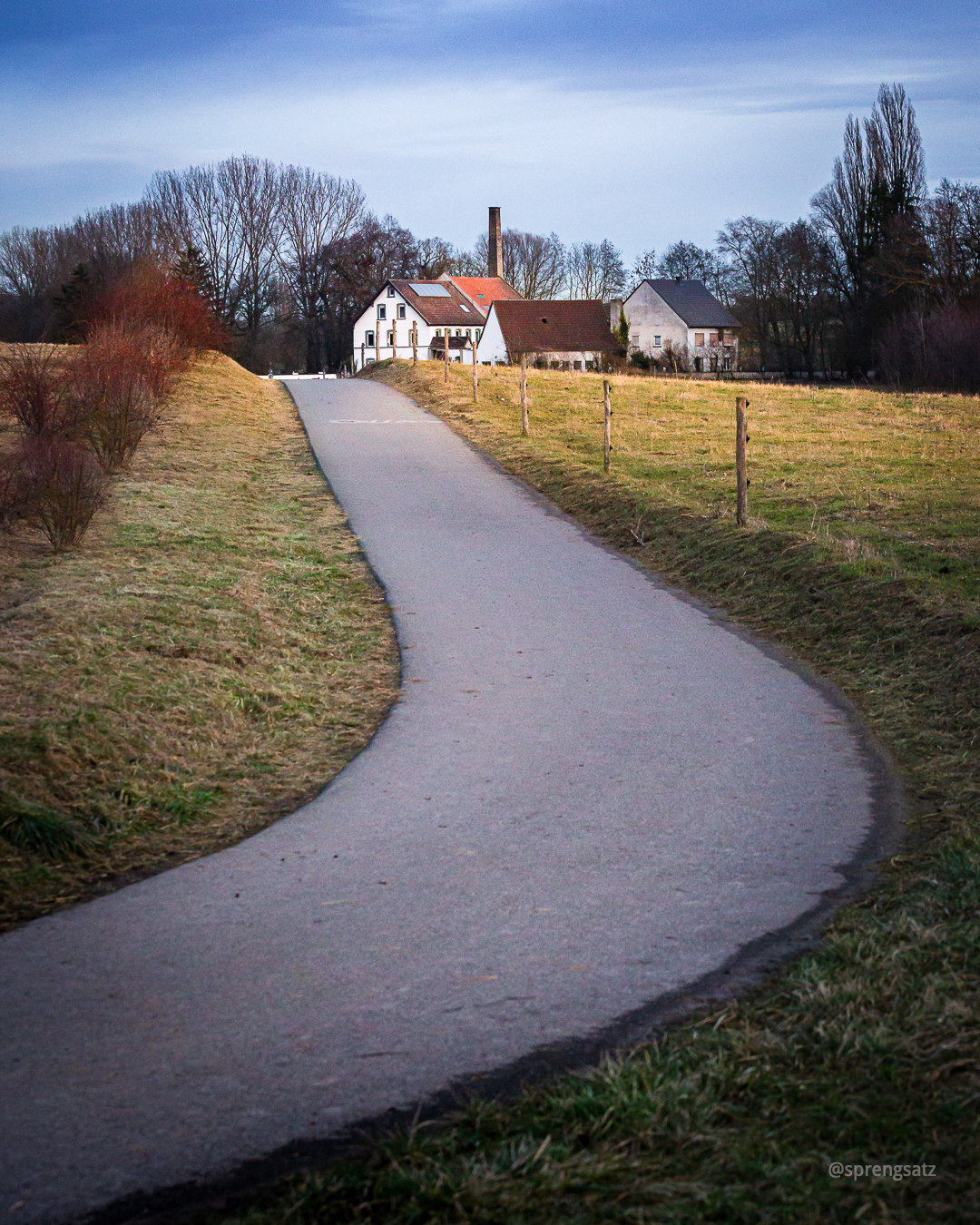 Wanderweg am Biotop in Albisheim (Pfrimm)