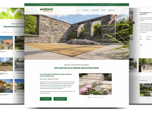 Webdesigner Firmenwebseite Garten-/Landschaftsbau, Mannheim